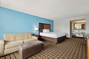 Desk, free WiFi, bed sheets, alarm clocks