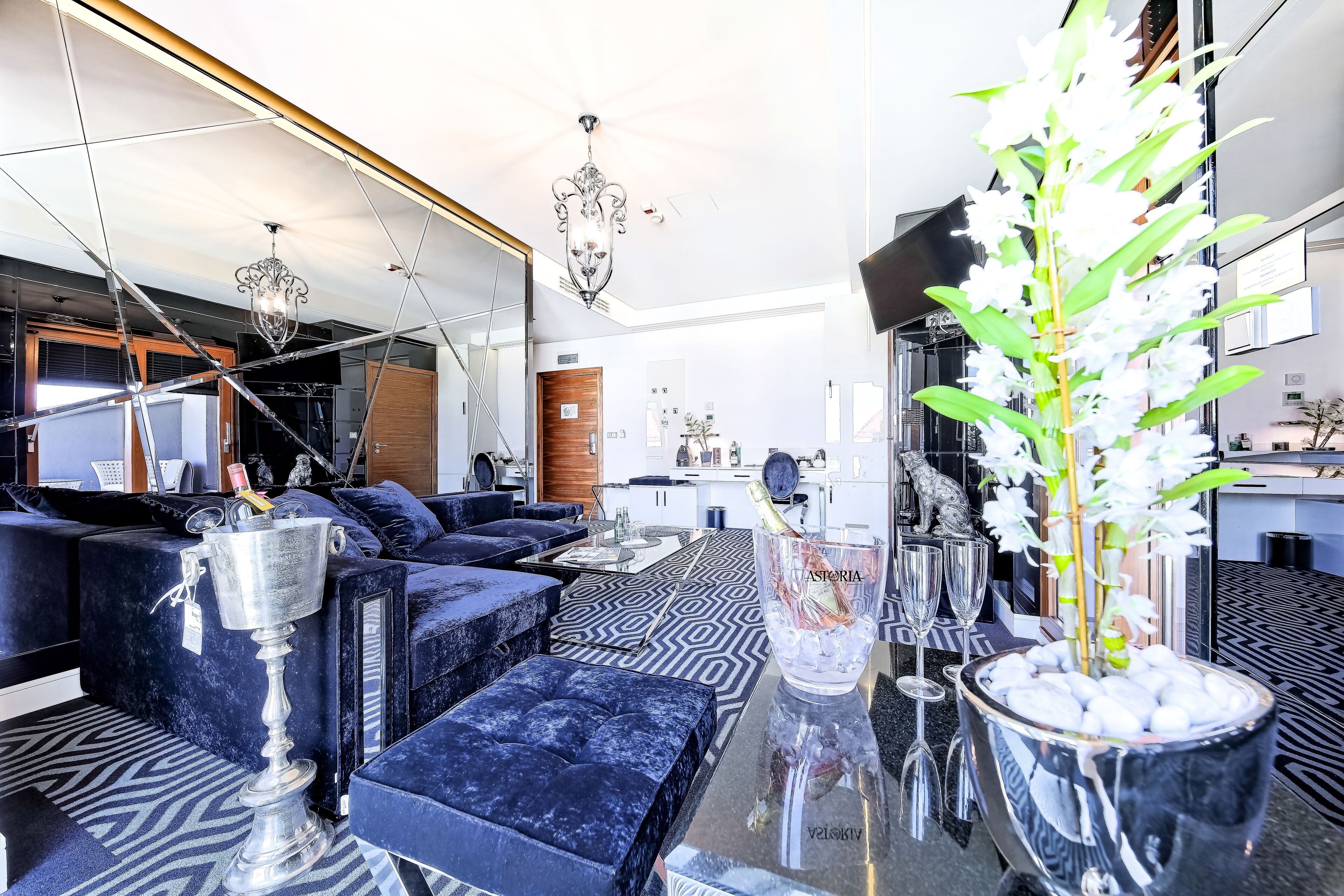 double apartment premium | living area | 32-inch led tv with digital channels, tv