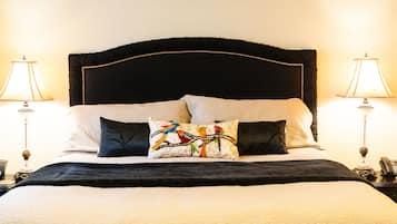 Ropa de cama de alta calidad y cortinas blackout