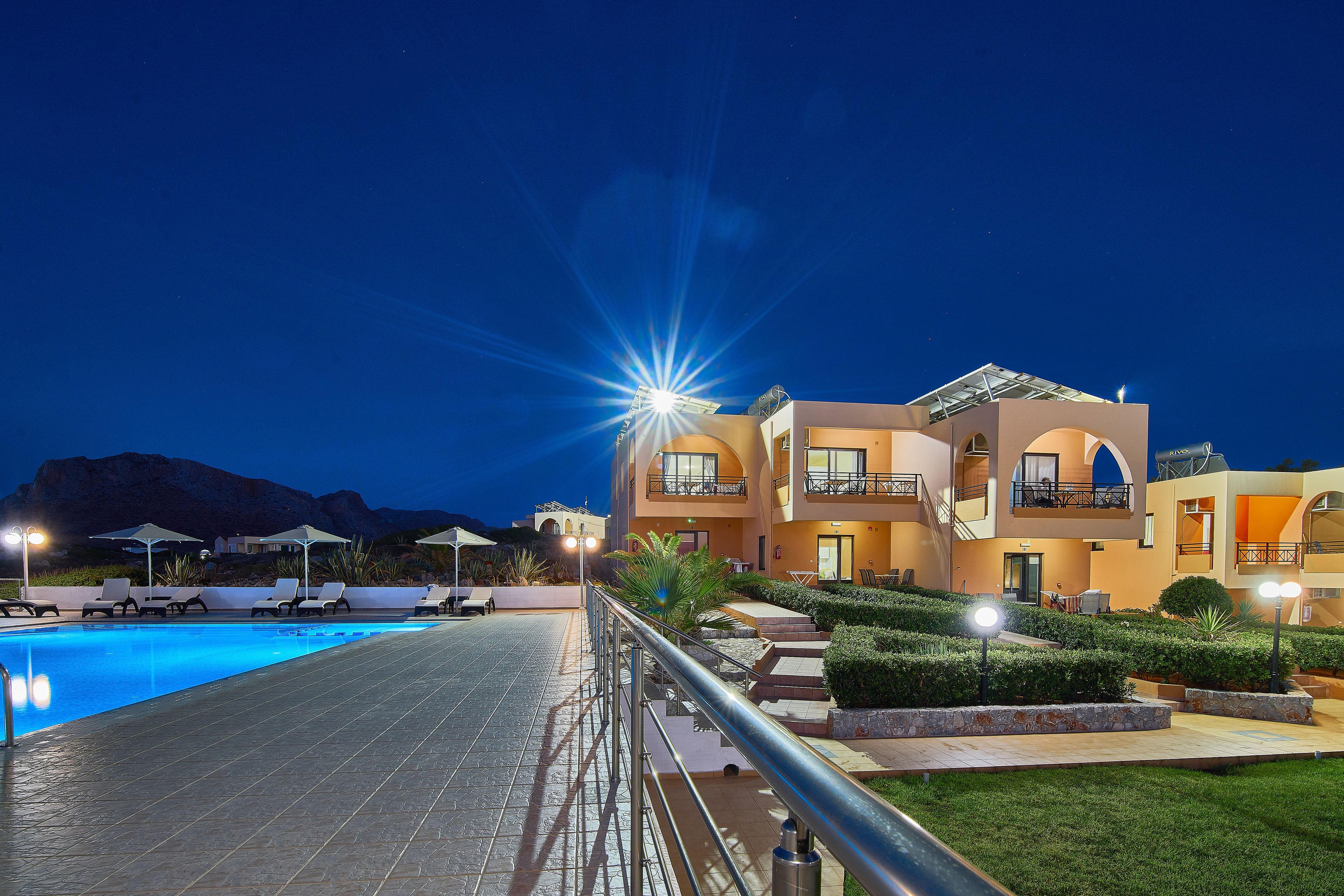 front of property – evening/night