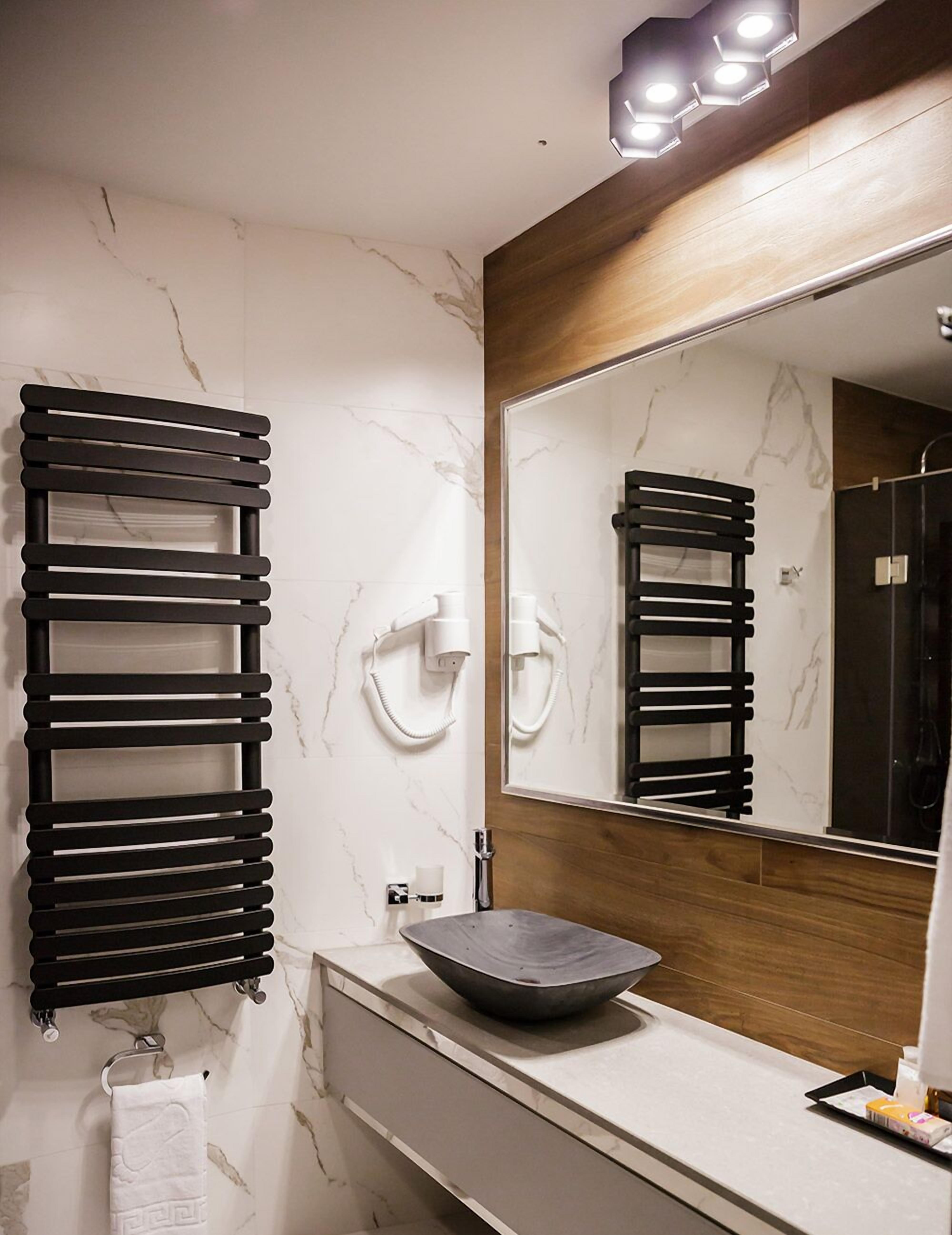 deluxe suite, 1 king bed with sofa bed | bathroom shower