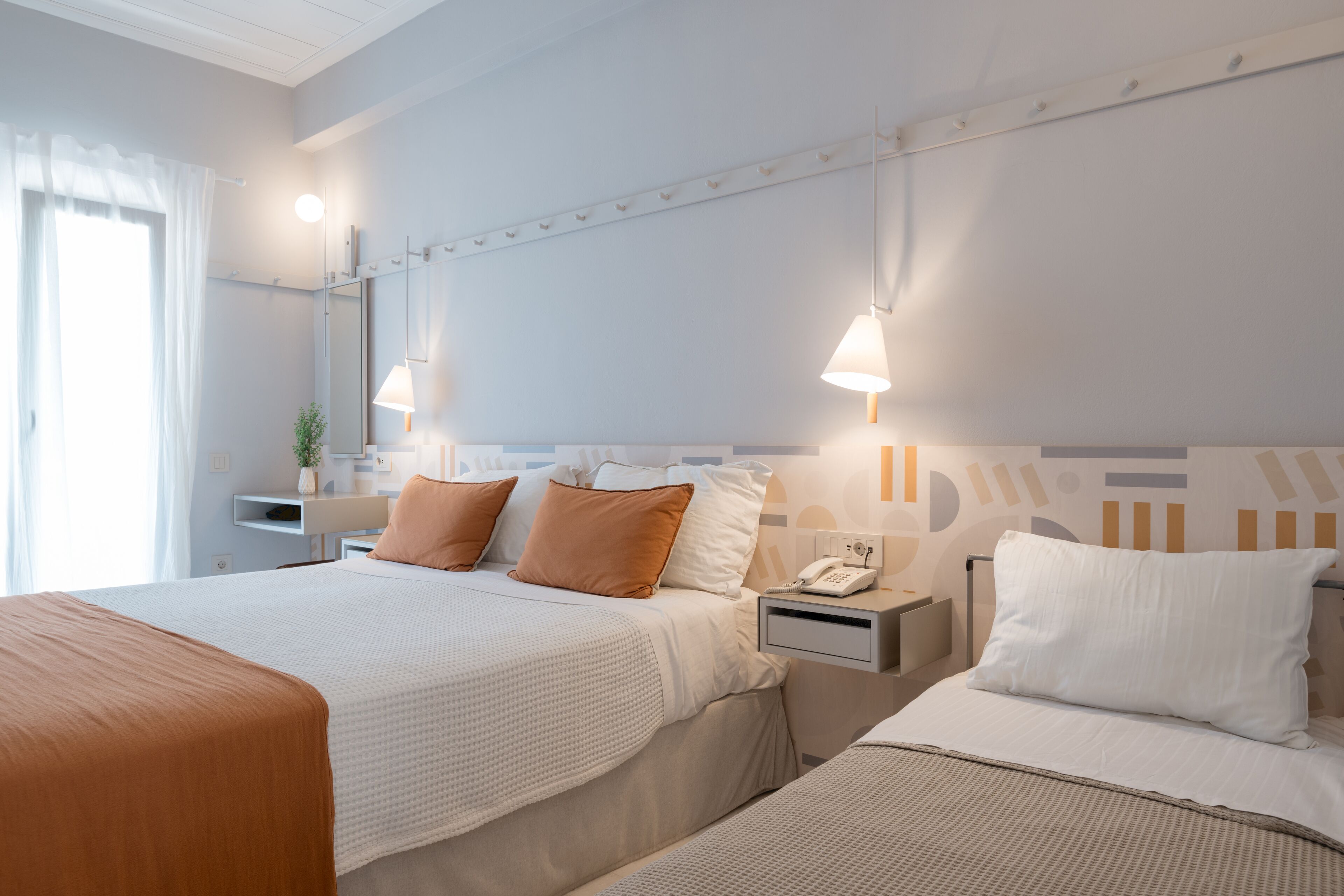 standard triple room | in-room safe, desk, soundproofing, iron/ironing board