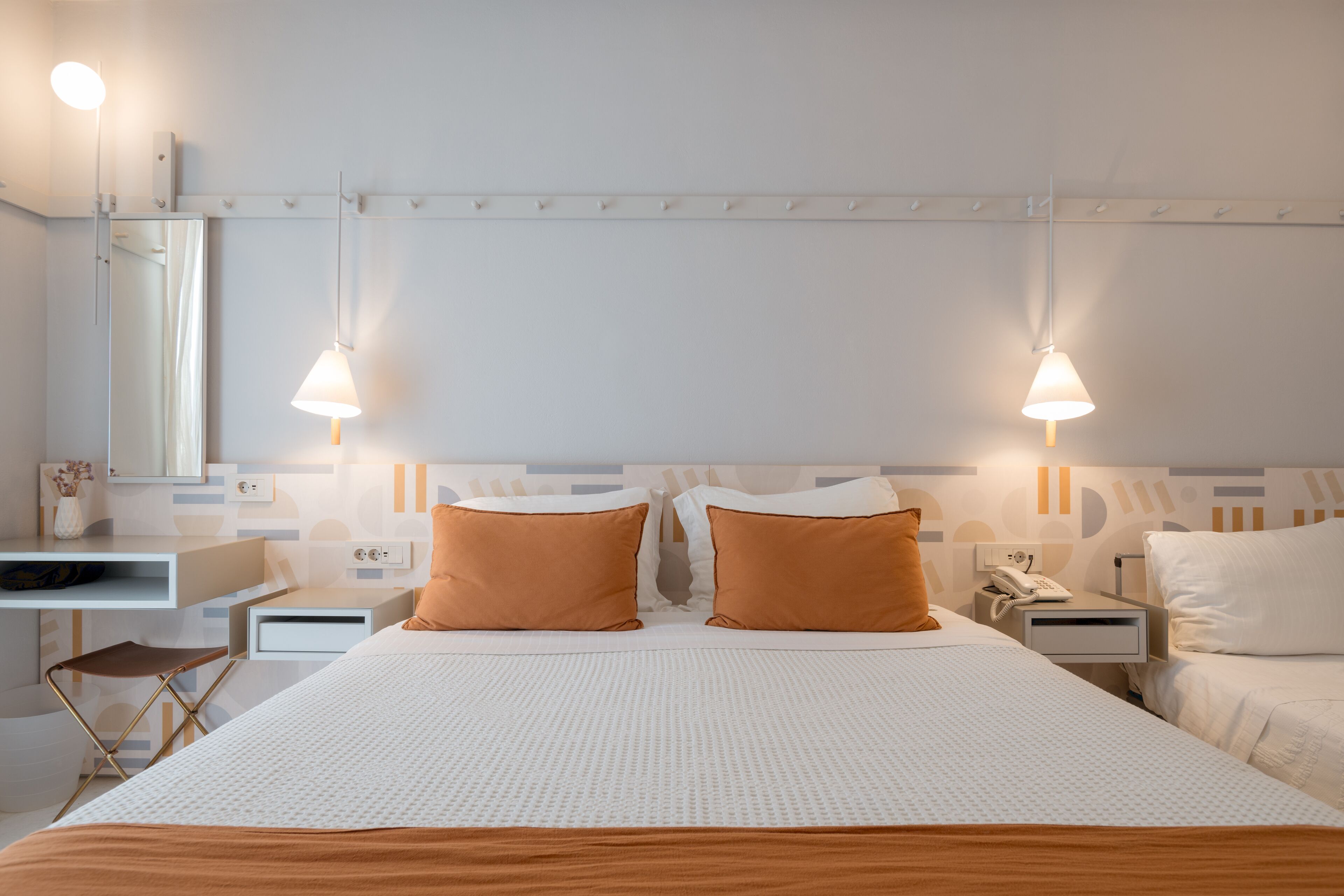 standard triple room | in-room safe, desk, soundproofing, iron/ironing board