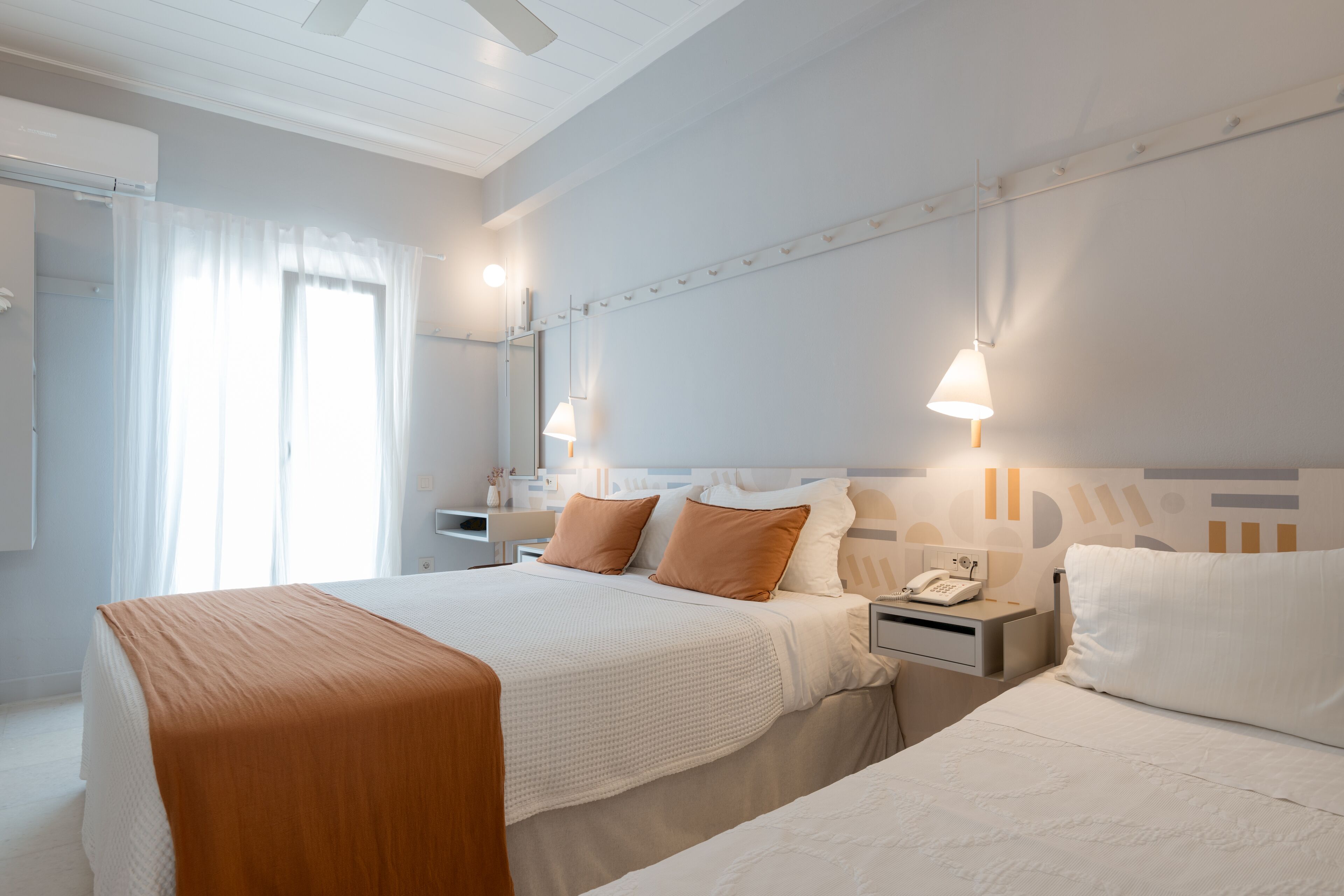 standard triple room | in-room safe, desk, soundproofing, iron/ironing board