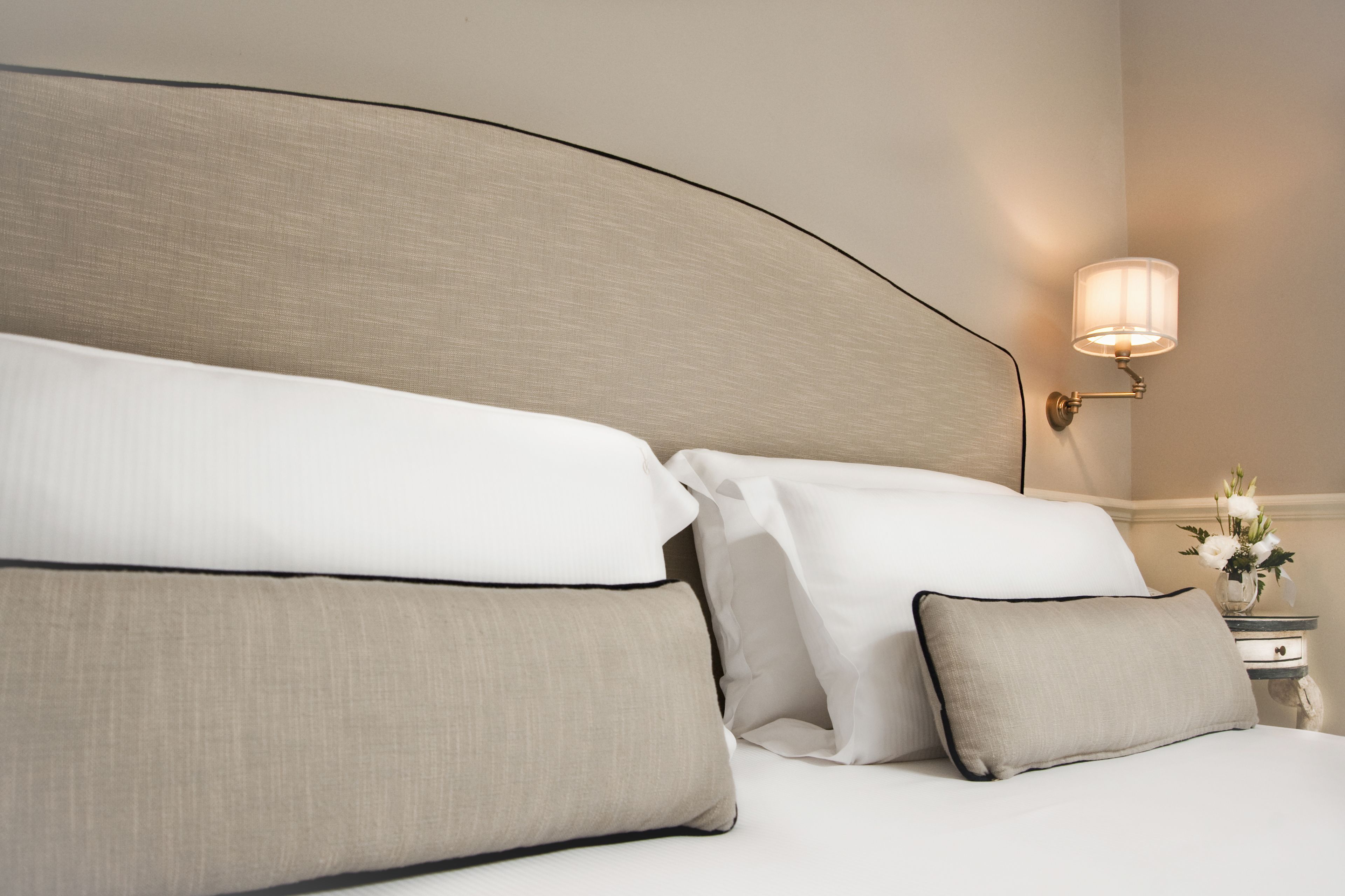 egyptian cotton sheets, premium bedding, down duvets, pillow-top beds