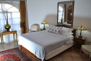 Egyptian cotton sheets, down duvets, pillow-top beds