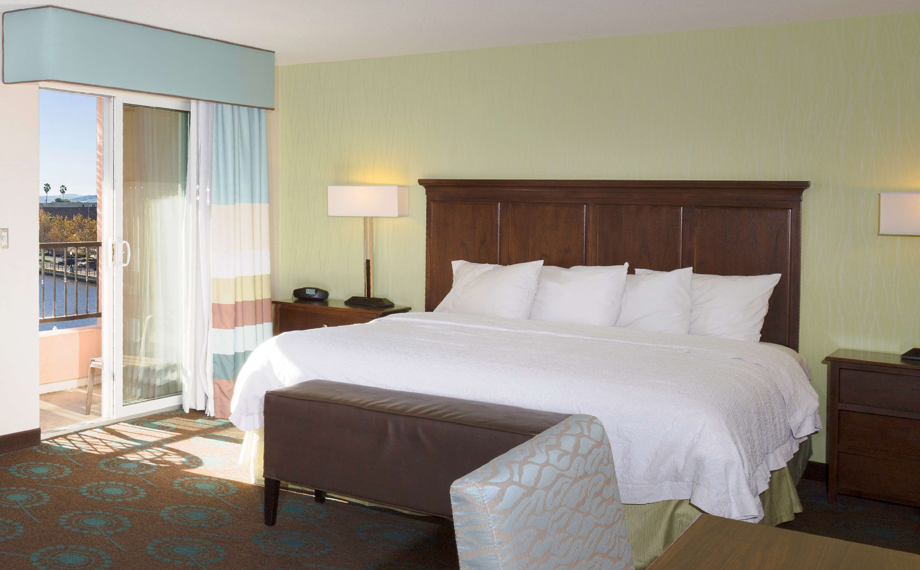 studio one king bed water view | pillow-top beds, in-room safe, soundproofing, iron/ironing board