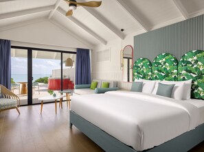 Deluxe Room, 1 Double Bed with Sofa bed (Beach Villa with Whirlpool) | Minibar, in-room safe, desk, blackout curtains