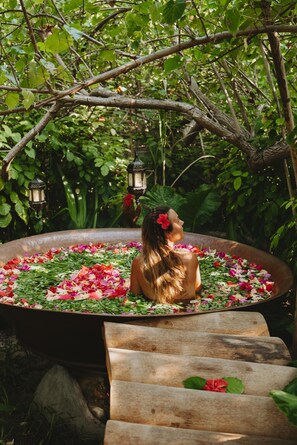 Idromassaggio all'aperto