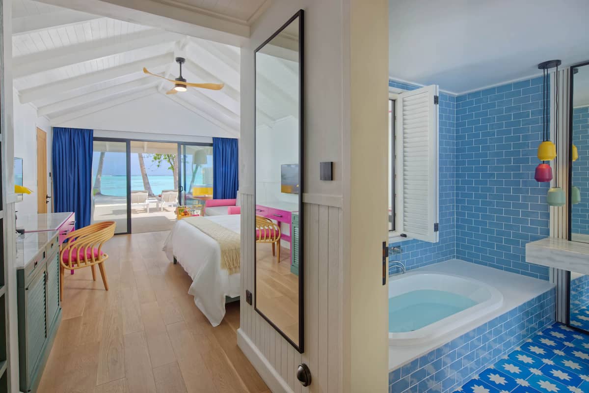 deluxe room, 1 double bed with sofa bed (beach villa with whirlpool) | view from room