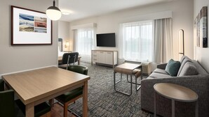 Studio Suite, 1 King Bed, Non Smoking | Living area | 55-inch LED TV with cable channels, TV - Homewood Suites by Hilton Minneapolis/St. Paul-New Brighton (New Brighton)