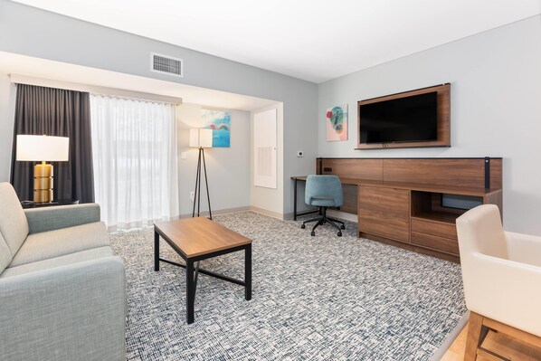 套房, 1 張加大雙人床, 非吸煙房 | 免費無線上網、床單