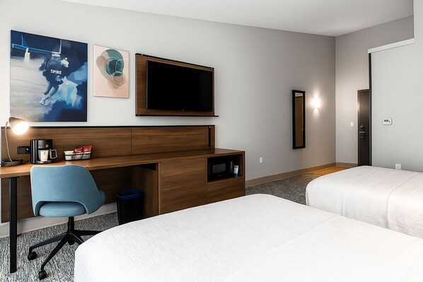 Room, 2 Queen Beds, Non Smoking | Free WiFi, bed sheets