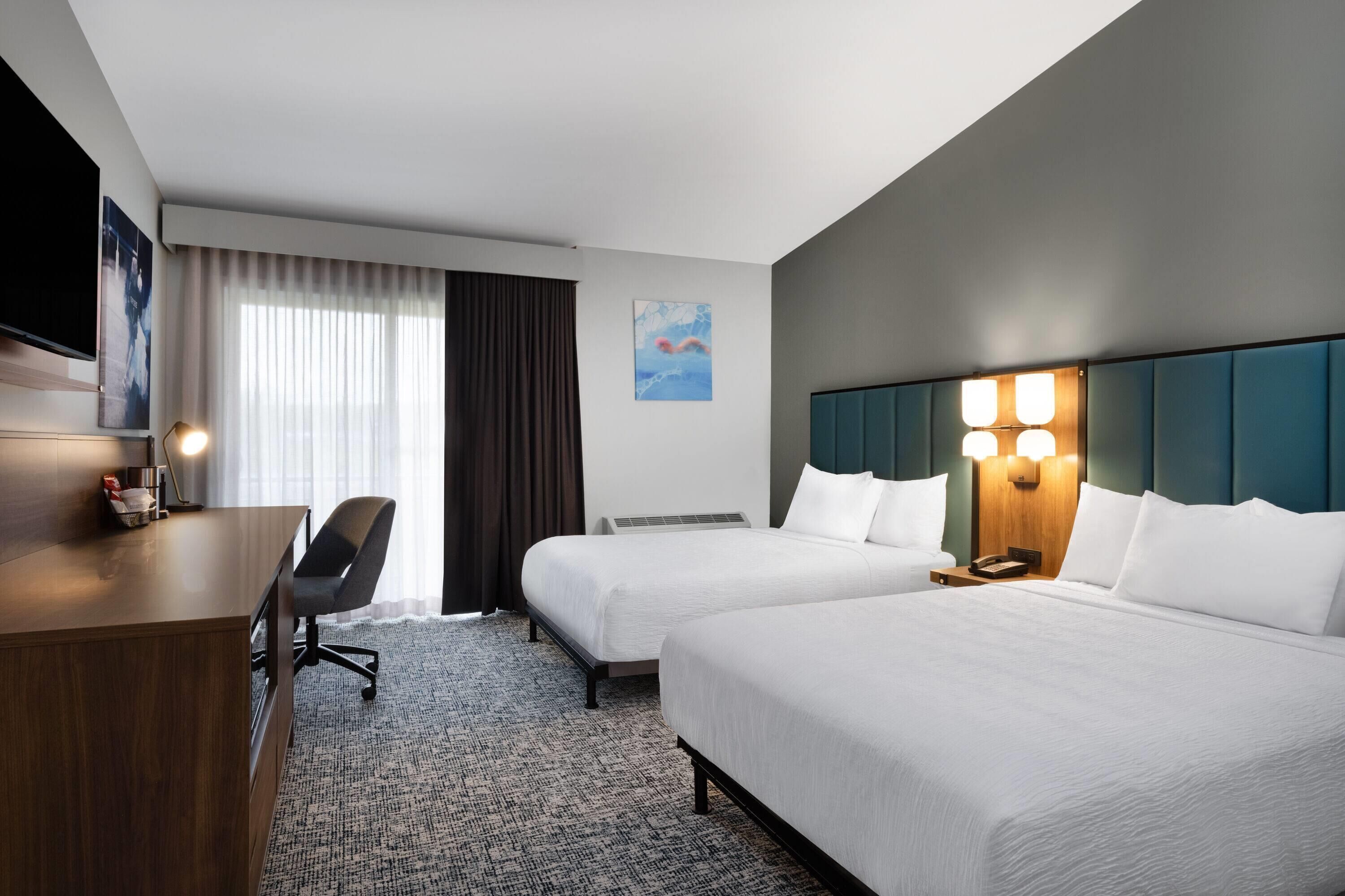Room, 2 Double Beds, Non Smoking | Free WiFi, bed sheets