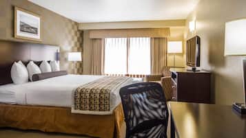 Egyptian cotton sheets, pillowtop beds, in-room safe, desk