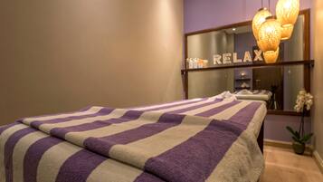 Sauna, facials, massages