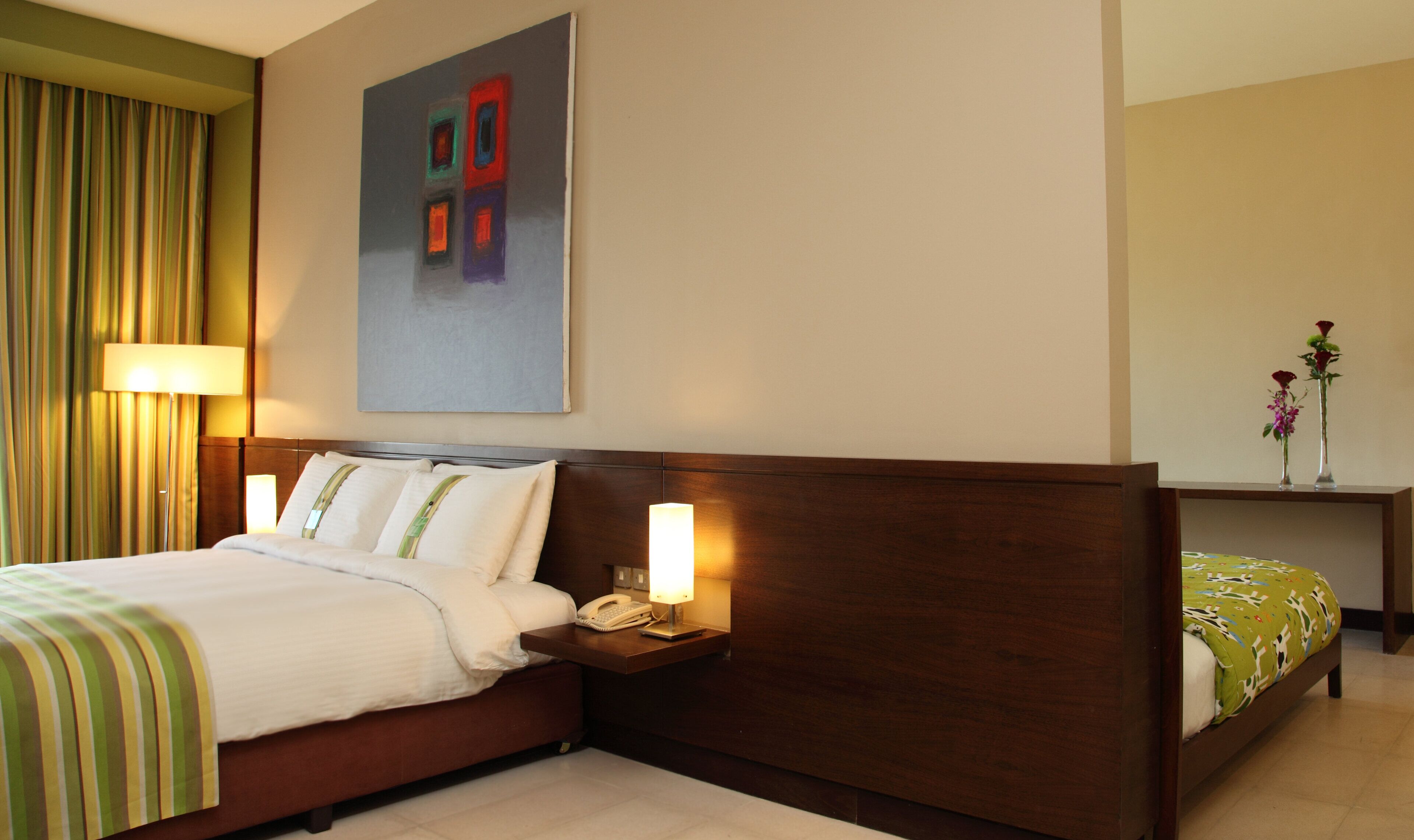 Free minibar, in-room safe, desk, iron/ironing board