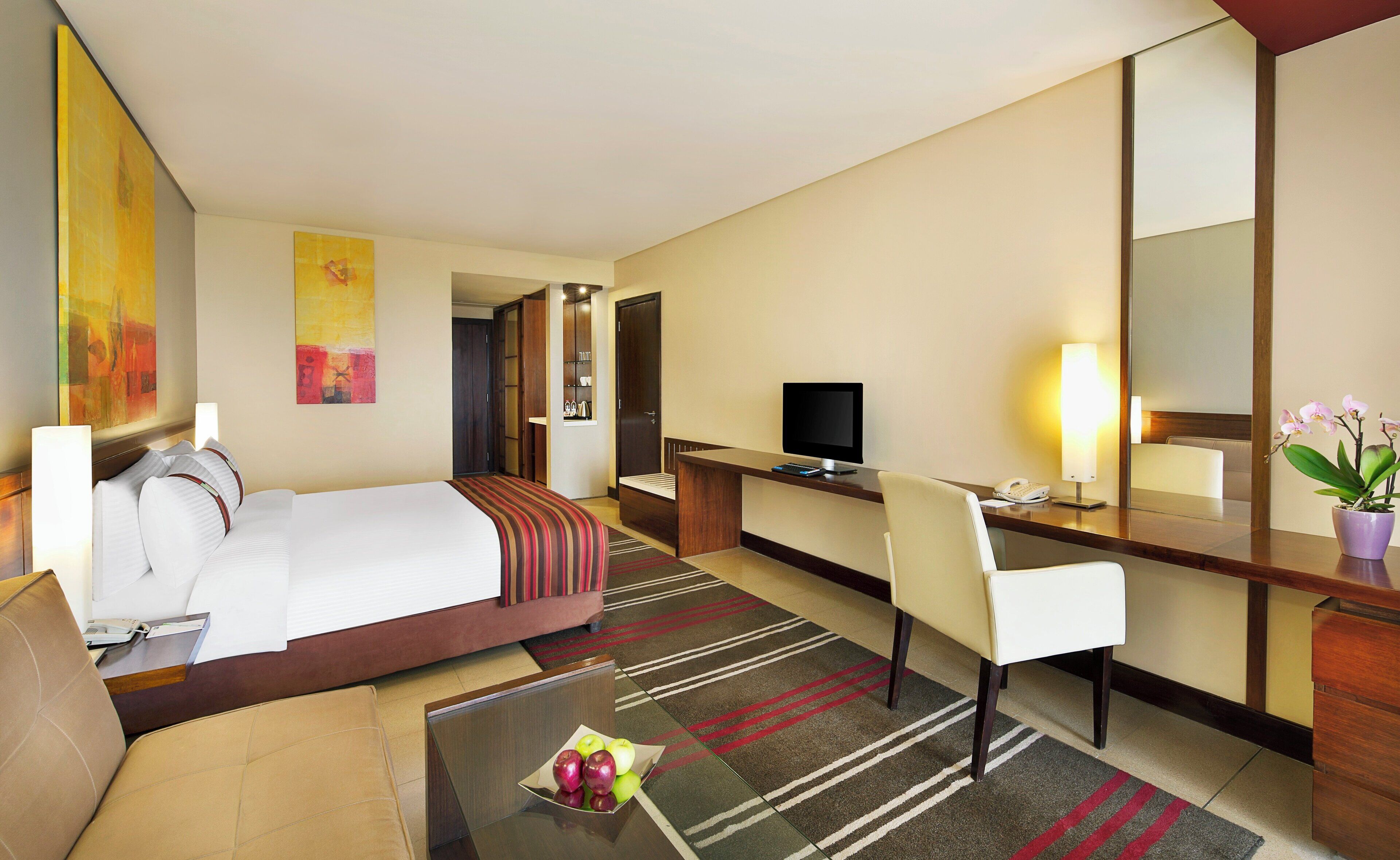 Free minibar, in-room safe, desk, iron/ironing board