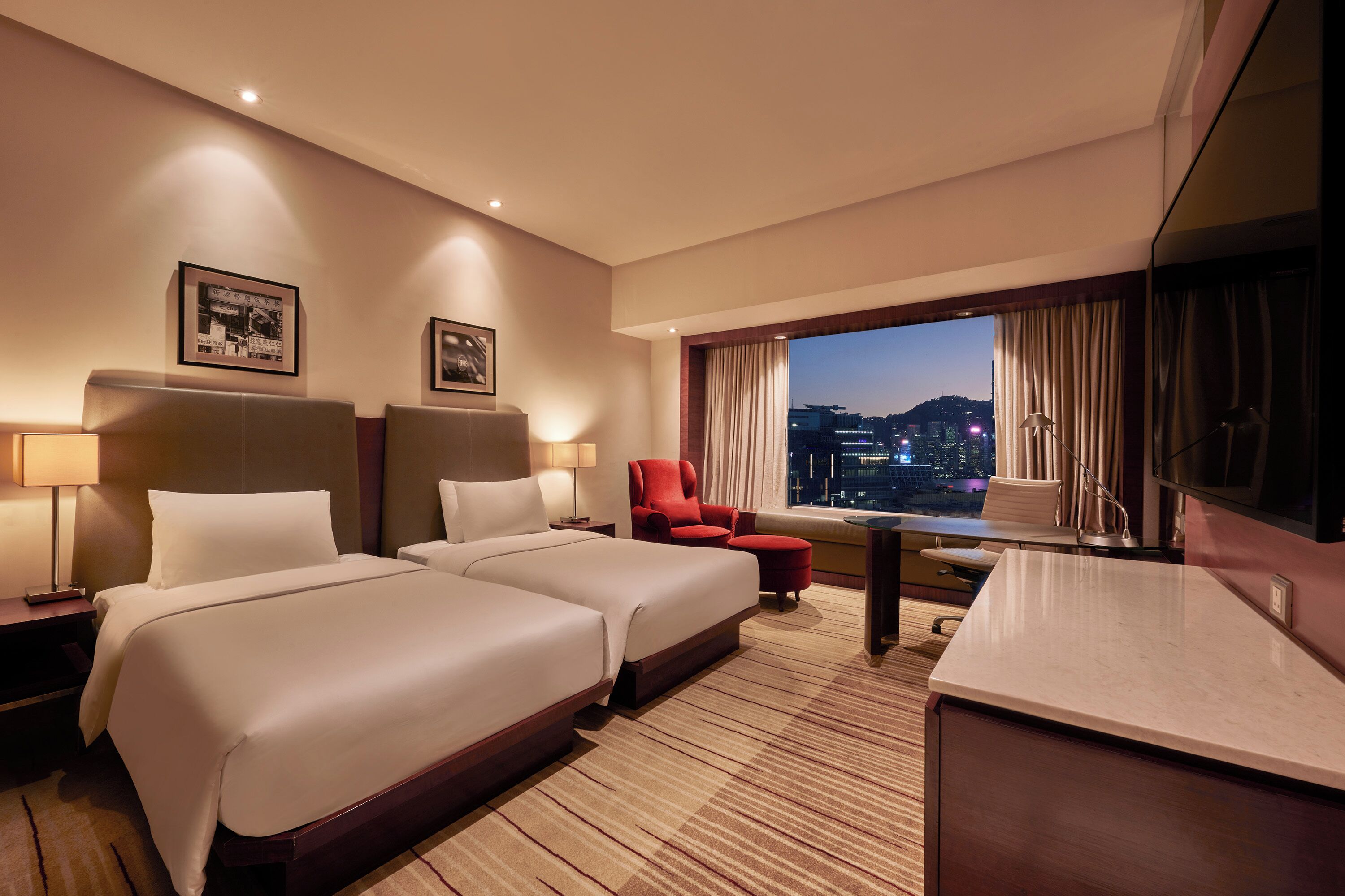 Kamar Deluks, 2 Tempat Tidur Twin | Pemandangan kota