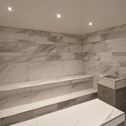 Sauna, steam room, body treatments, facials