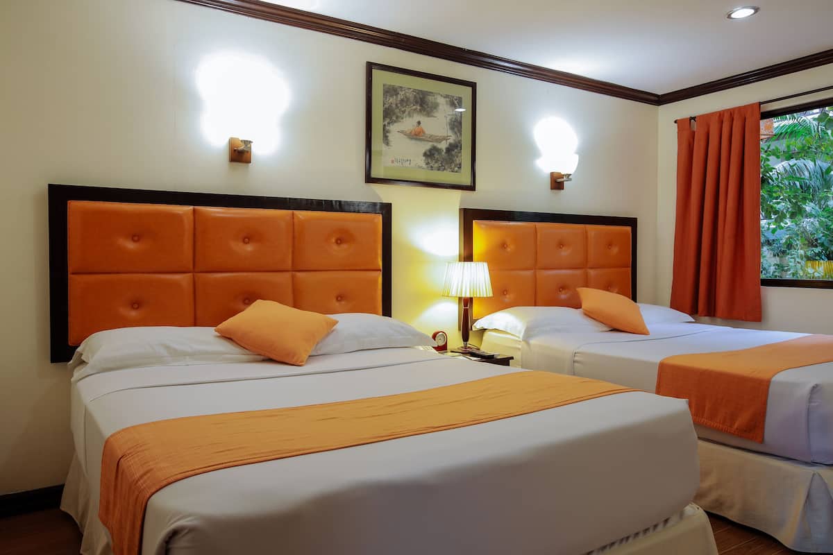 Deluxe Room, 2 Queen Beds (East Wing) | Minibar, in-room safe, desk, laptop workspace
