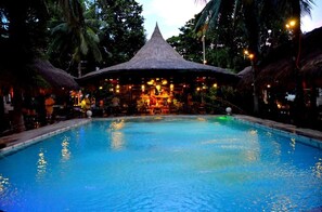 3 outdoor pools, open 6:00 AM to 10 PM, pool loungers - Paradise Garden Hotel and Convention Boracay Powered by ASTON (Boracay Island)