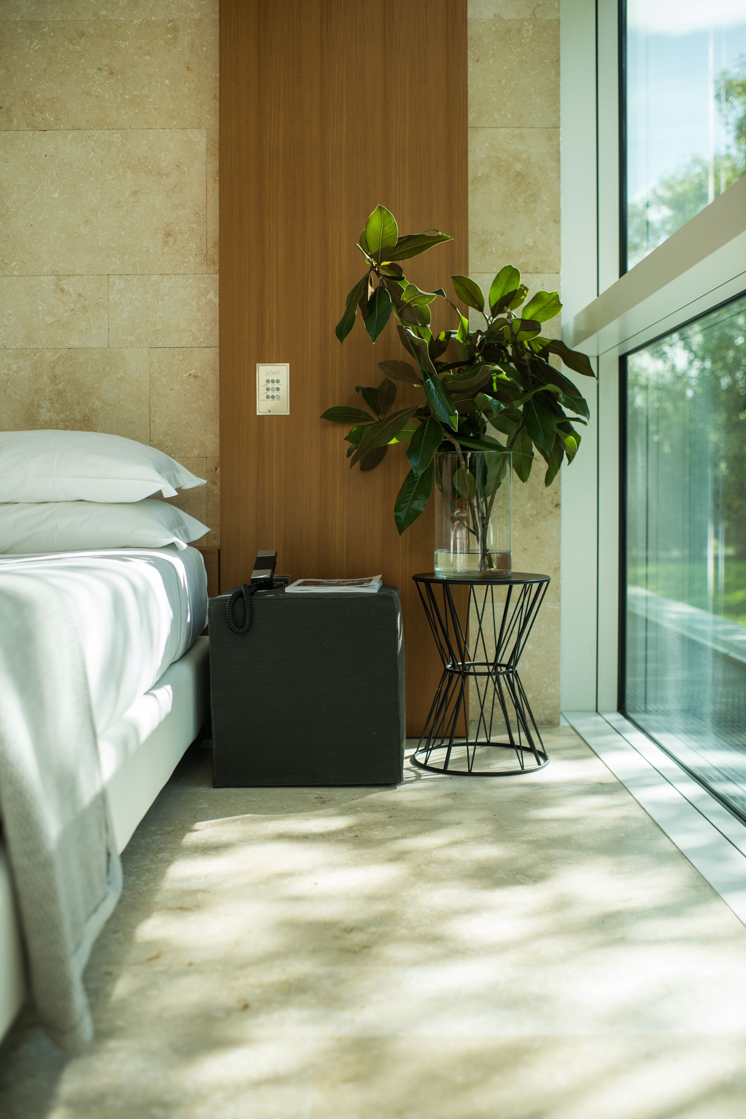 hypo-allergenic bedding, down duvets, minibar, in-room safe