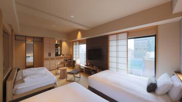 In-room safe, blackout curtains, soundproofing, free WiFi