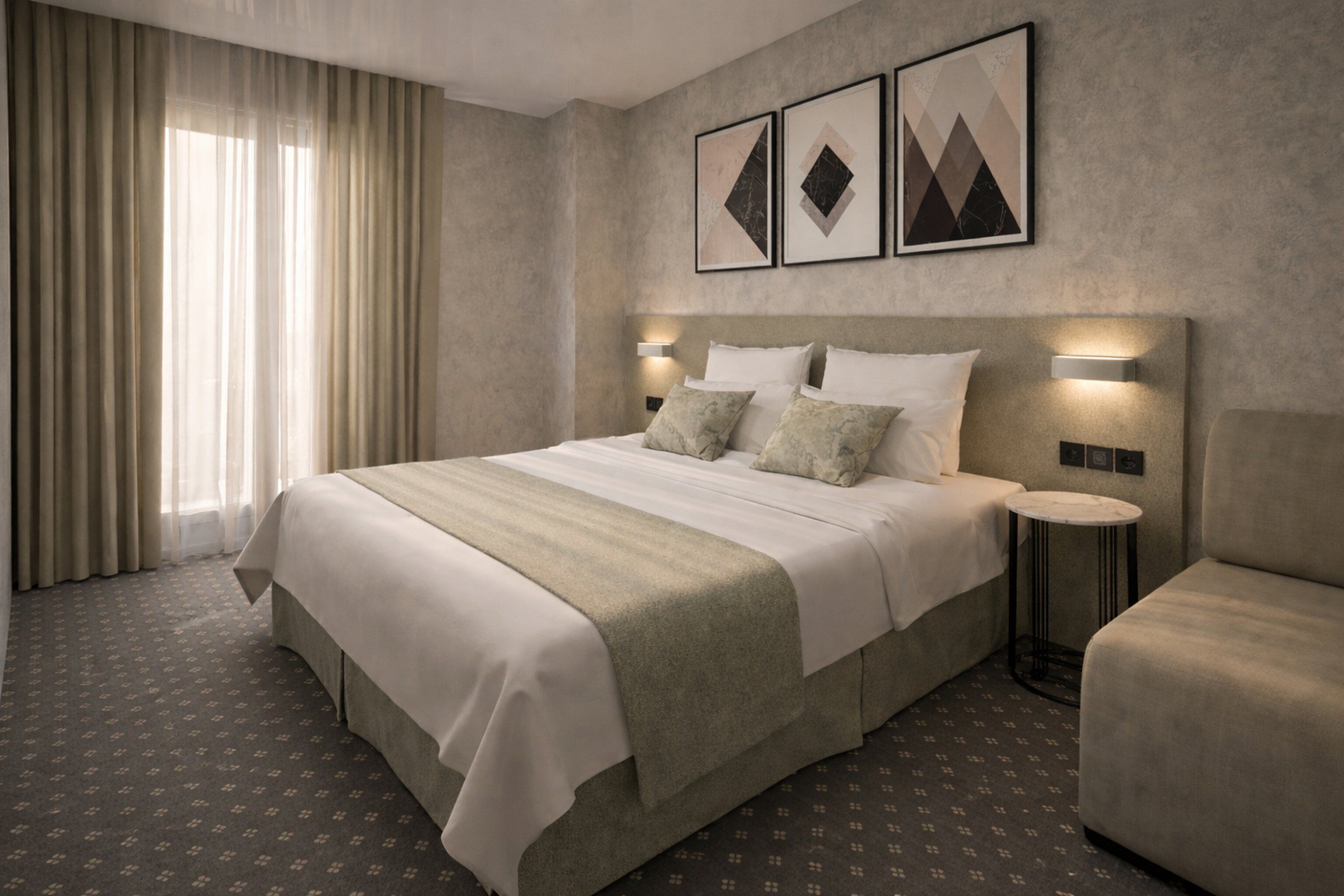 Quarto casal exclusivo, sacada, vista para o jardim | Frigobar, cofres nos quartos, escrivaninha, quartos à prova de som