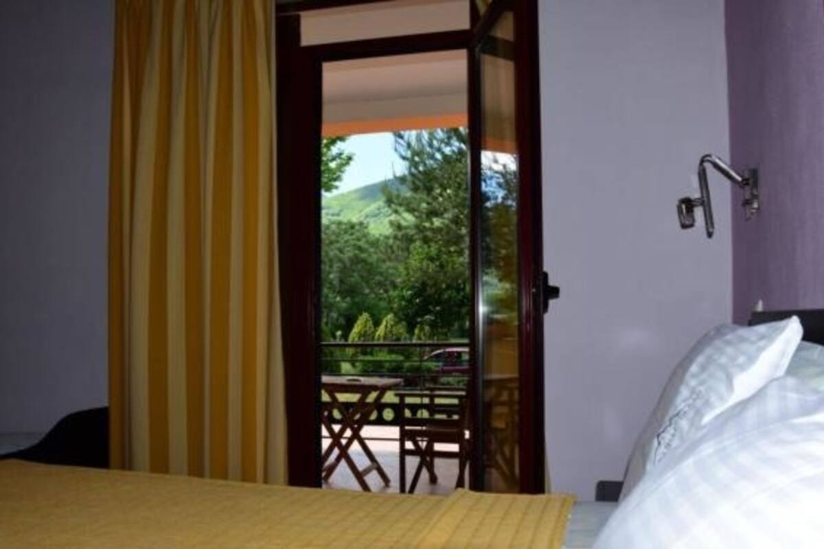 economy triple room, 1 double bed with sofa bed, balcony, ground floor | view from room