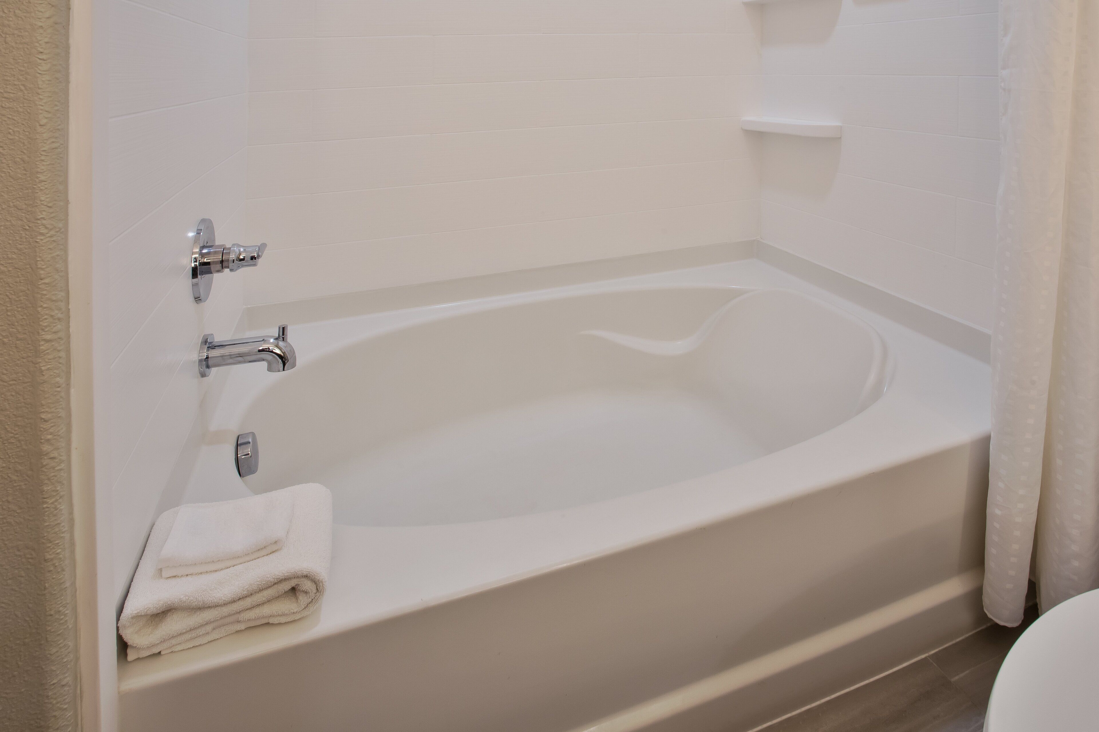 free toiletries, hair dryer, towels