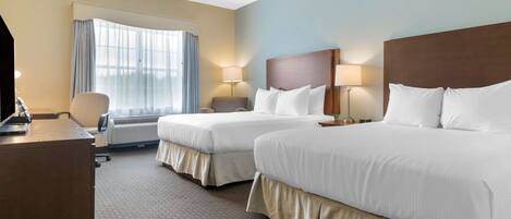 Premium bedding, down duvets, pillow-top beds, in-room safe