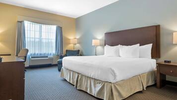 Chambre Standard, 1 trÚs grand lit, non-fumeurs, réfrigérateur (with Sofabed) | Literie de qualité supérieure, couette en duvet d'oie, surmatelas