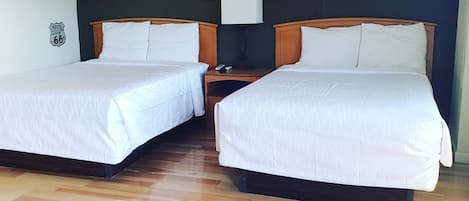 Standard Room, 2 Double Beds, Non Smoking | Premium bedding, down comforters, Select Comfort beds