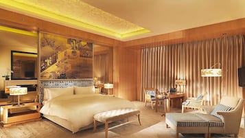 Seprai Frette Italia, seprai premium, selimut bulu angsa, dan minibar