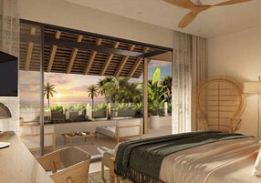 Penthouse | Premium bedding, minibar, in-room safe, individually furnished