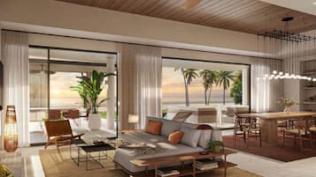 Vista para praia/oceano