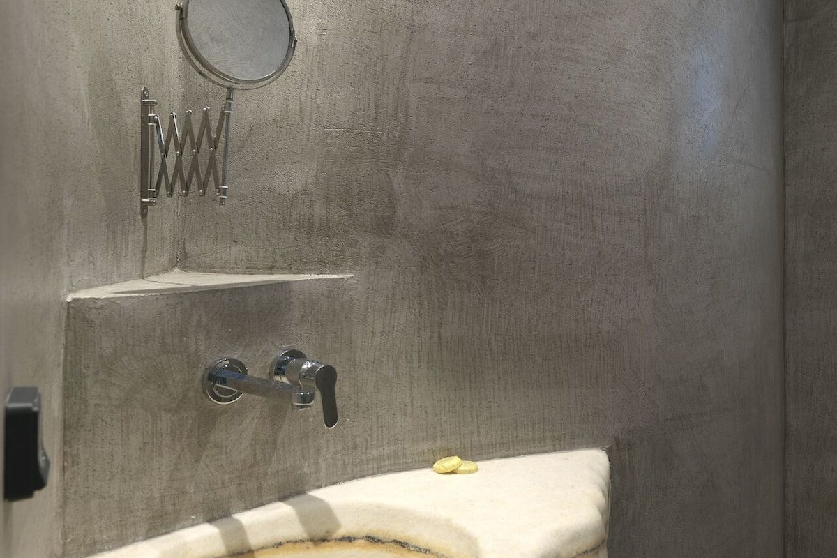 elegant suite private pool | bathroom | shower, hair dryer, towels