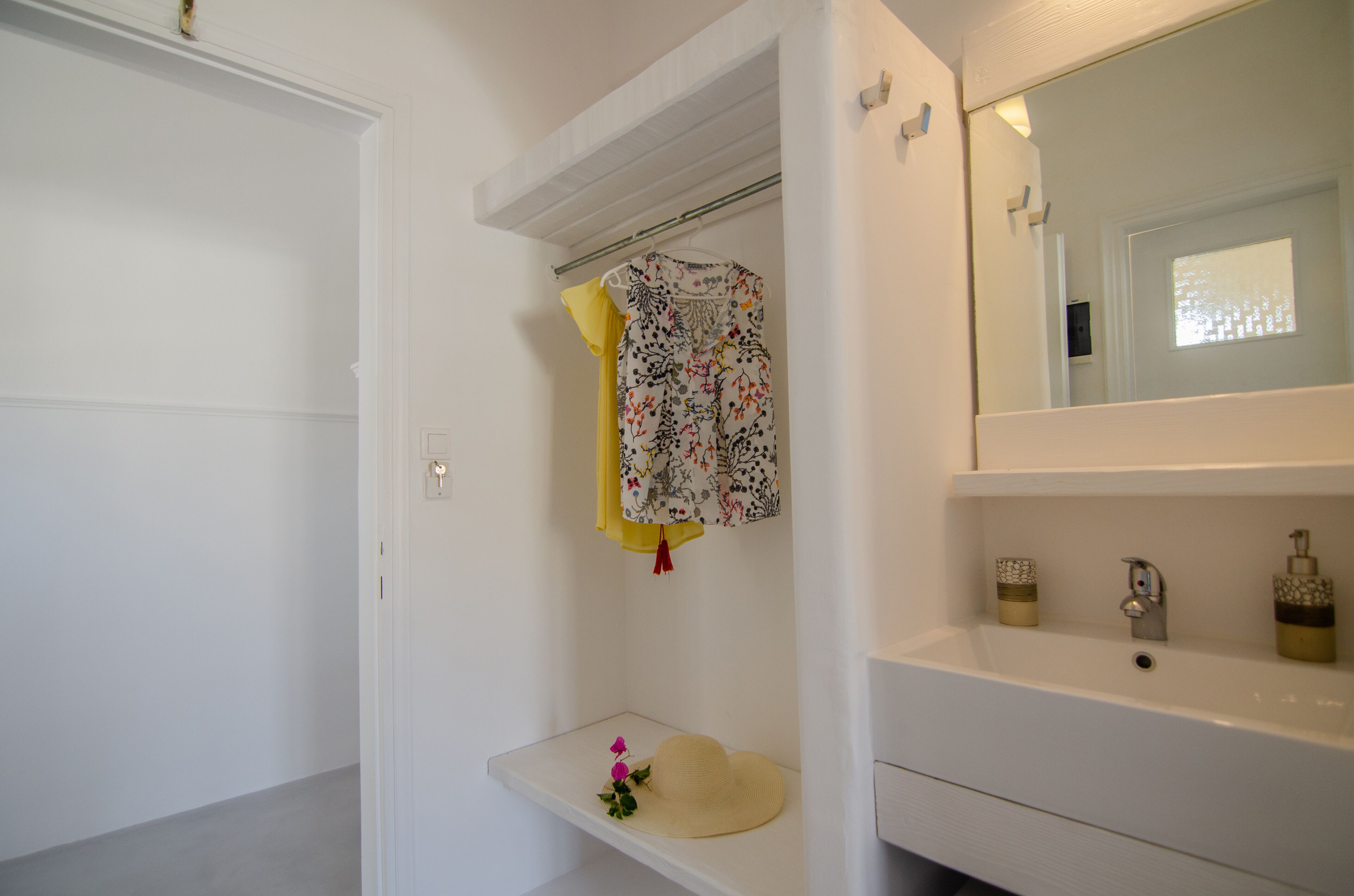 shower, eco-friendly toiletries, hair dryer, towels