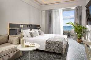 Premium bedding, minibar, in-room safe, desk -  Pearl SeaBreeze Suites (Rethymno)