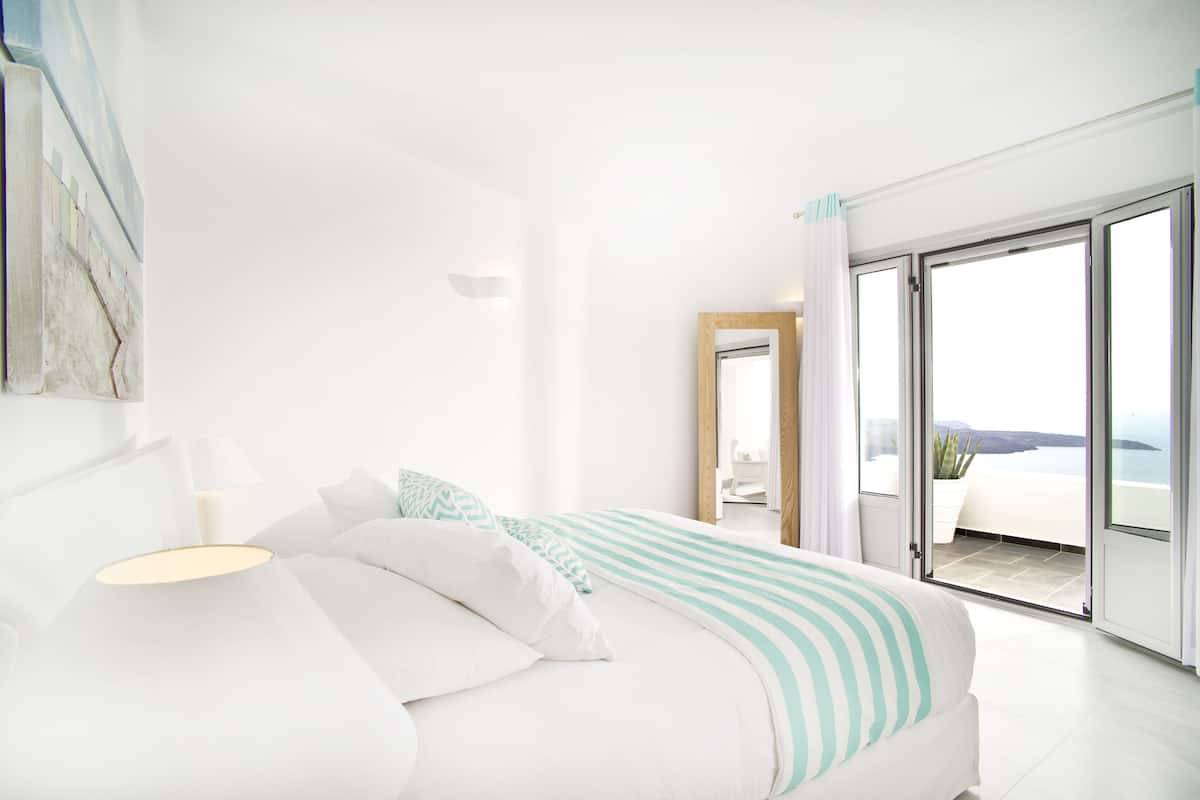 Suite (Mill Suite - Caldera View) | 1 habitación y ropa de cama de alta calidad
