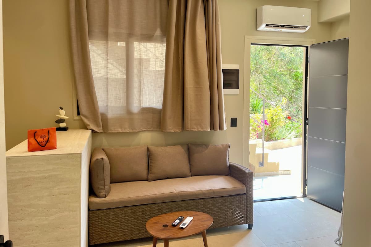 Studio économique | 1 chambre, draps en coton égyptien, literie de qualité