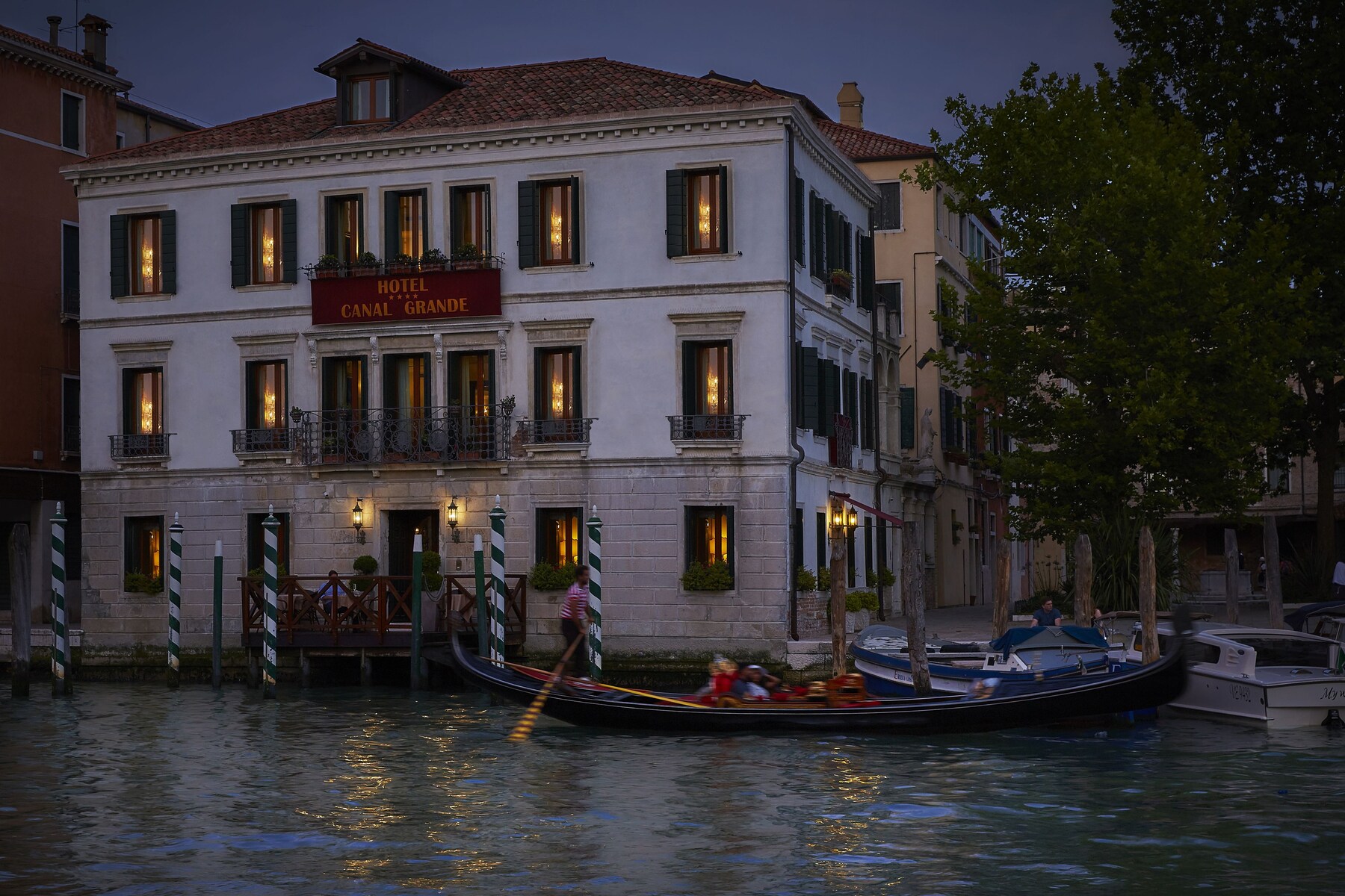 Front of property - evening/night
