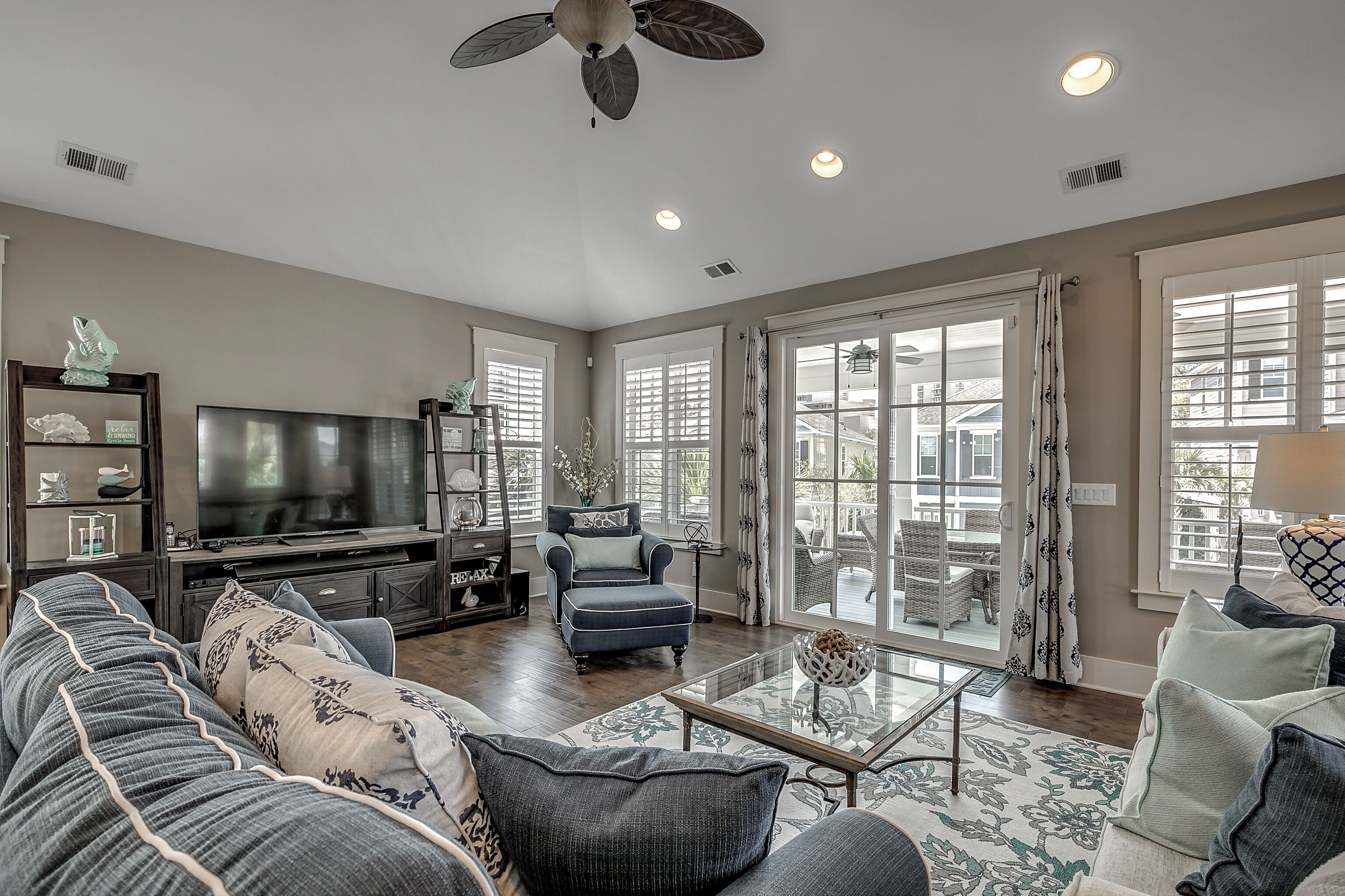 4957 whitepoint four bedroom house | living area | 48-inch flat-screen tv with cable channels, tv