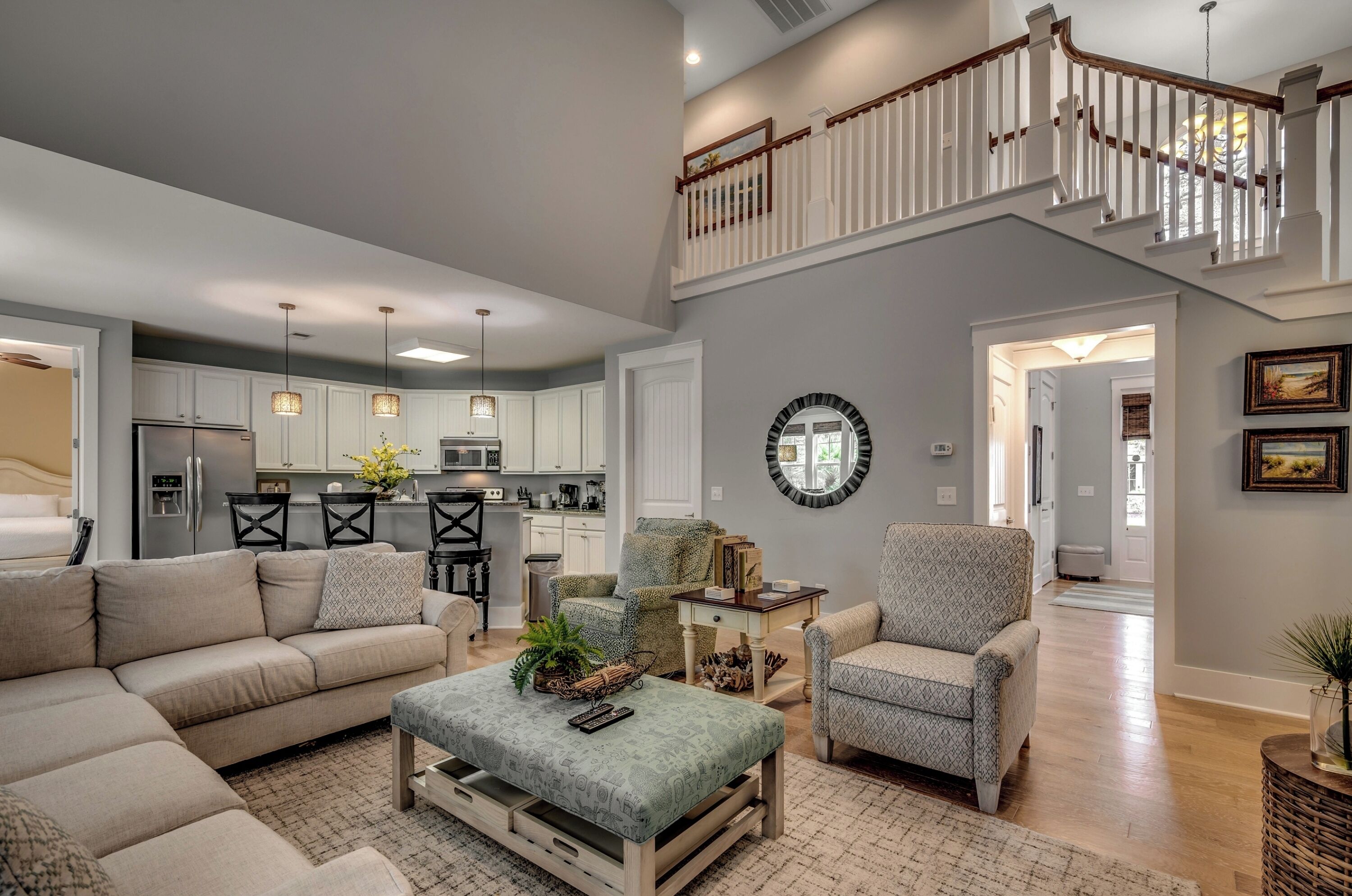 444 banyan four bedroom house | living area | 48-inch flat-screen tv with cable channels, tv