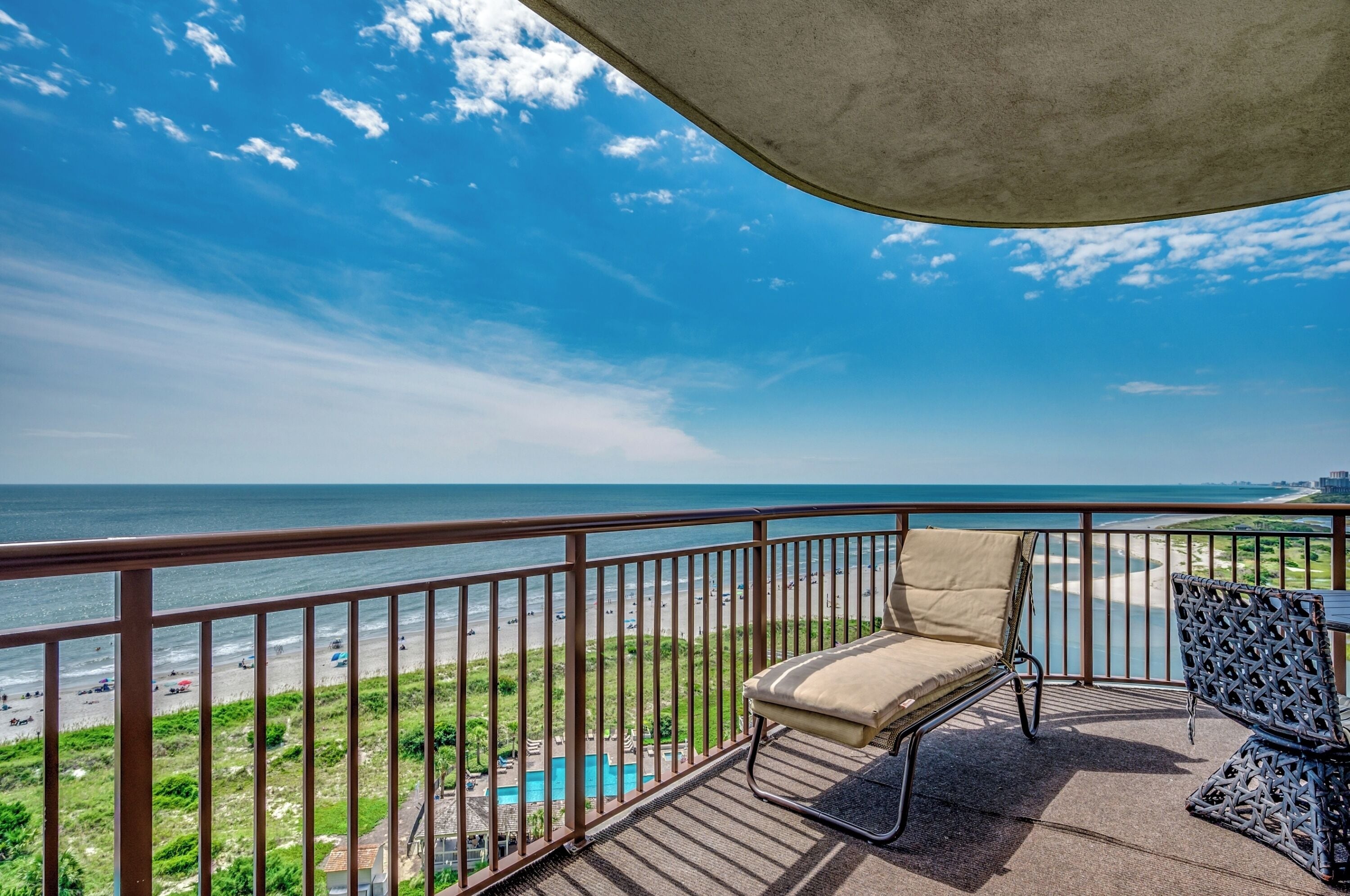 1219 Palmetto Oceanfront Four Bedroom Luxury Condo | Balcony view