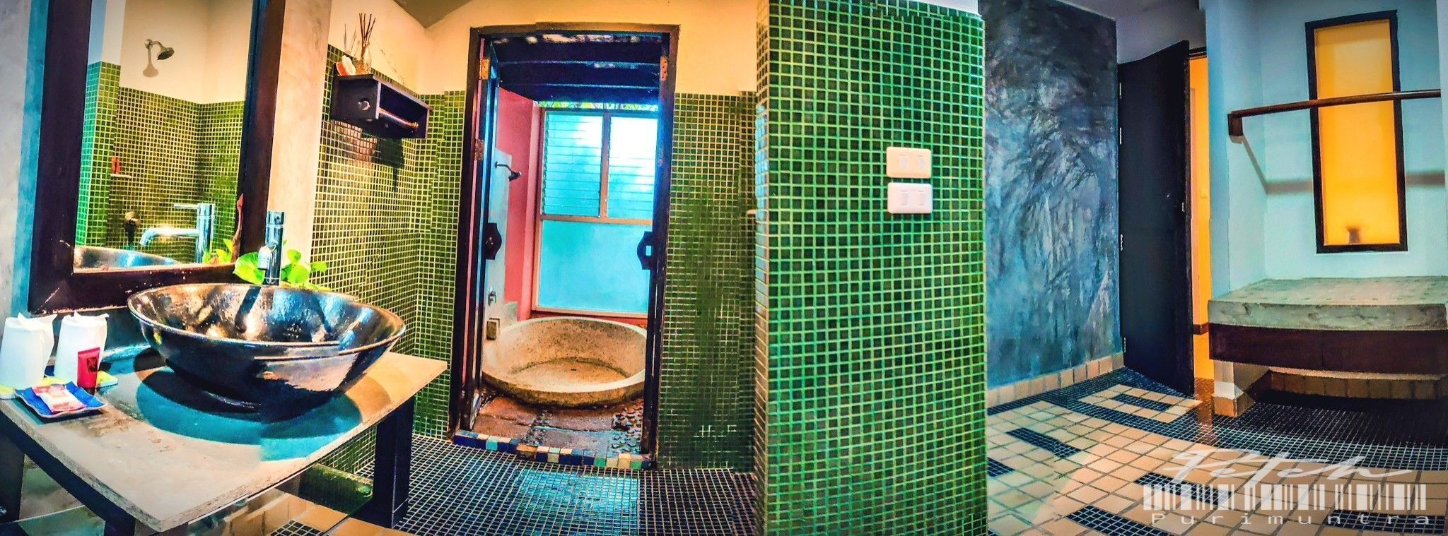 villa, sea view | bathroom | shower, rainfall showerhead, free toiletries, hair dryer