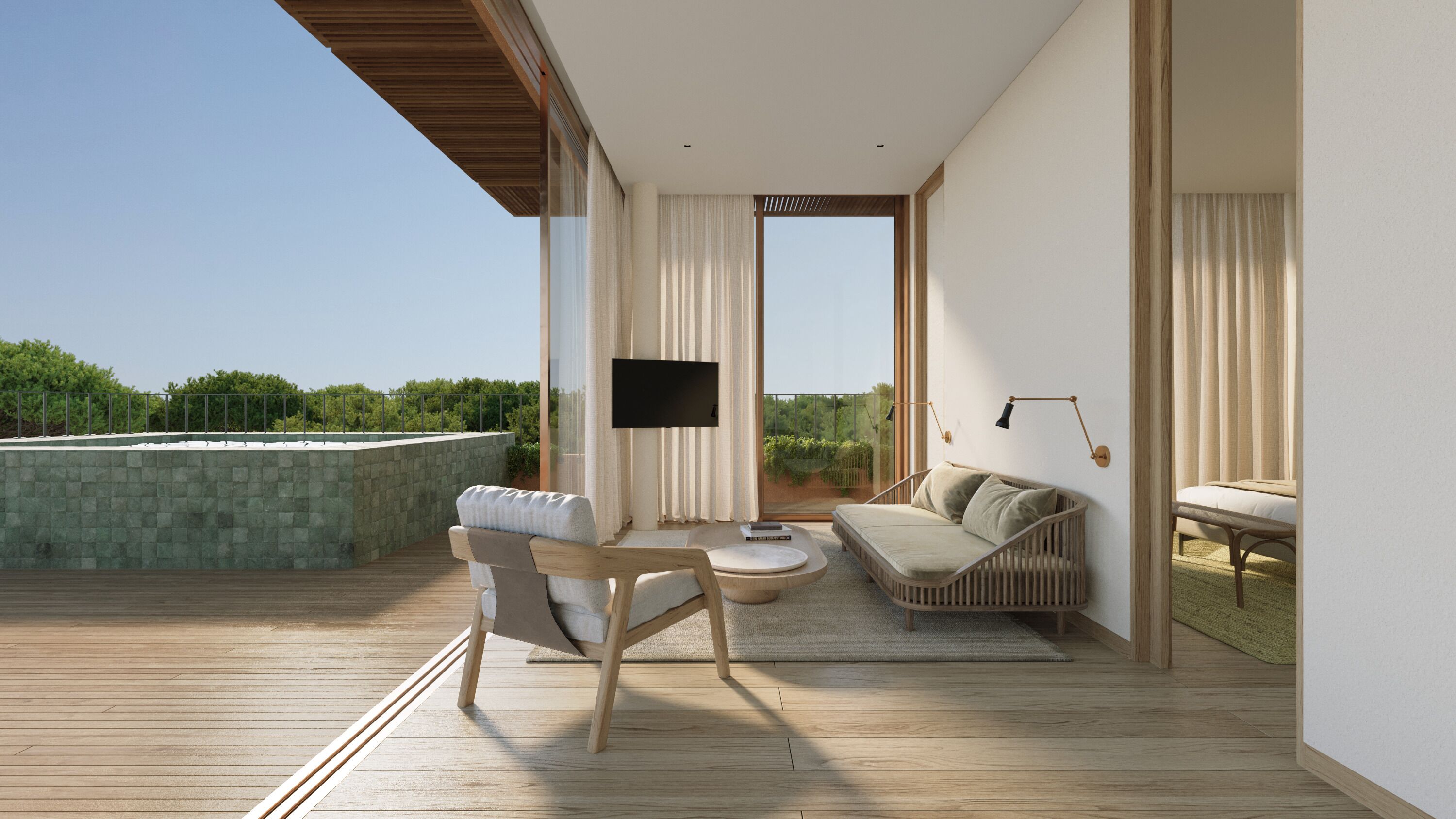 Deluxe suite, privézwembad (Master, Praia Collection) | Terras