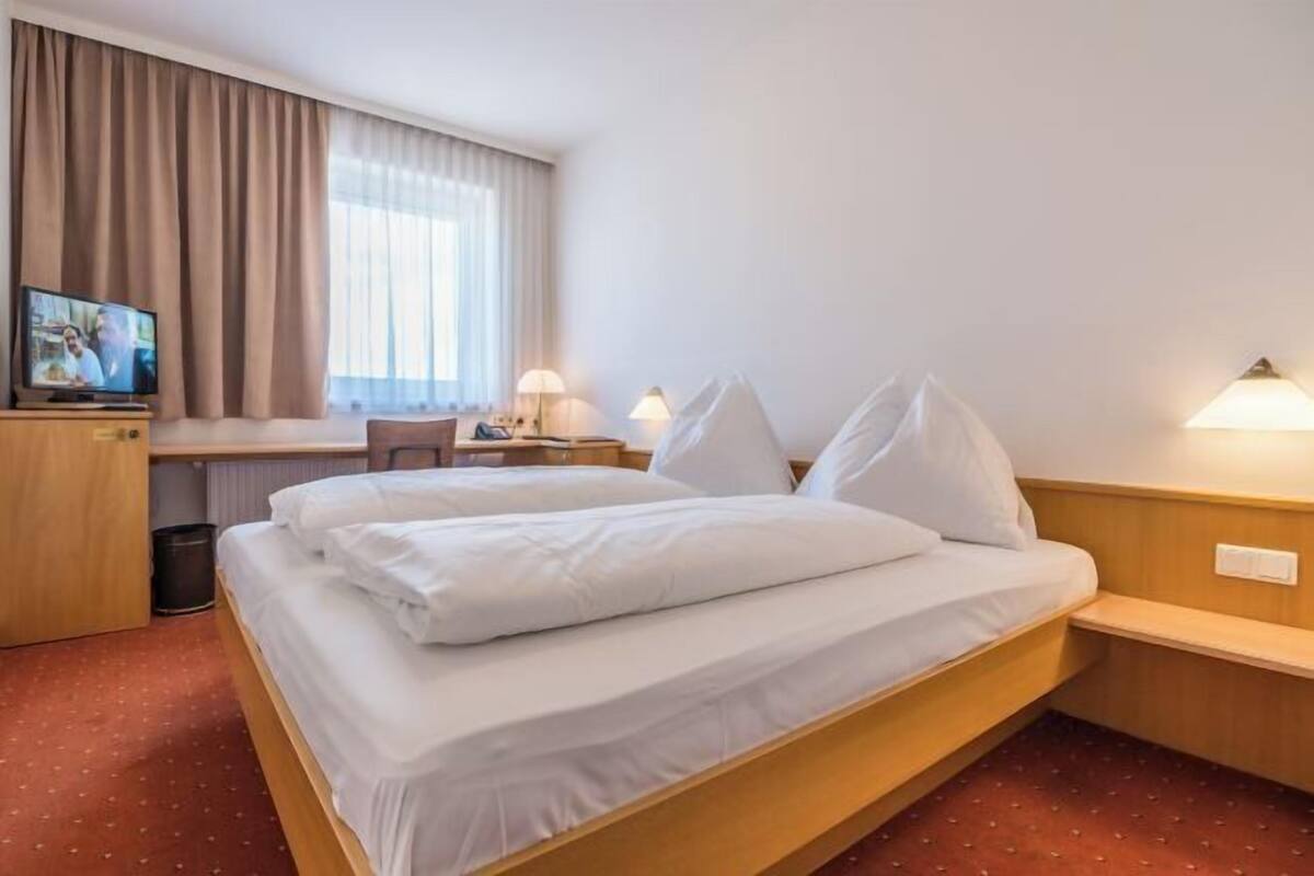 In-room safe, desk, laptop workspace, blackout curtains