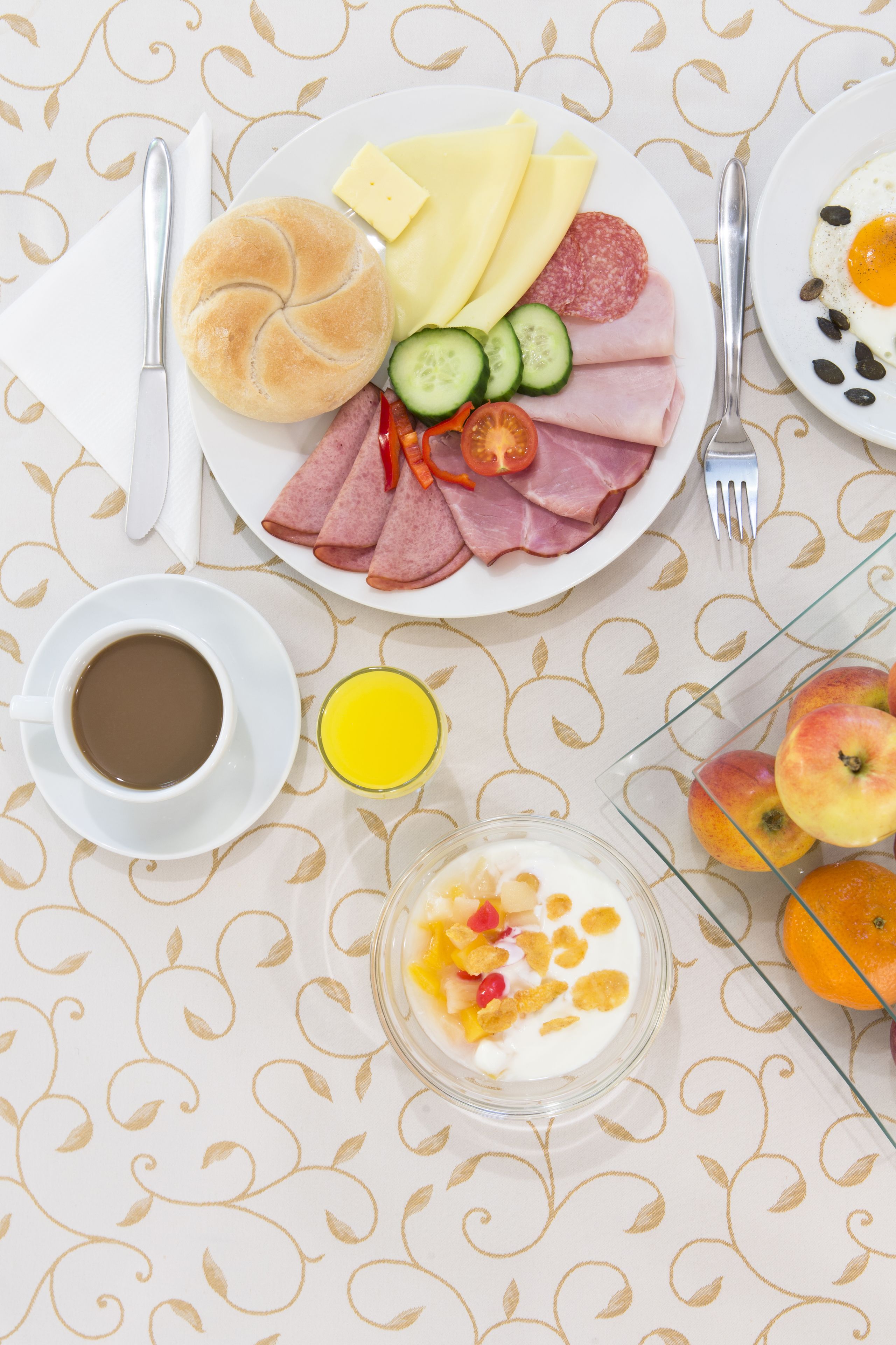 daily buffet breakfast (eur 15 per person)